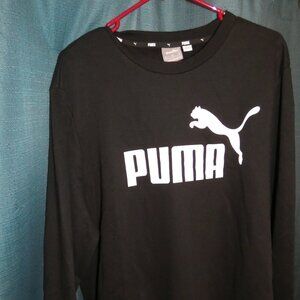 Puma Essentials Fleece Crewneck Sweatshirt in black
